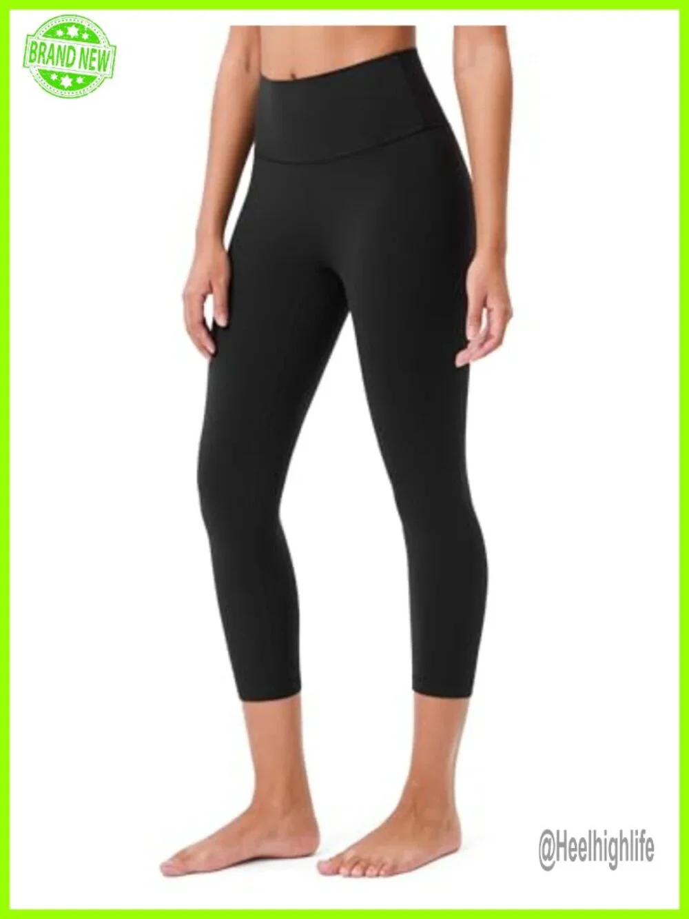 Seamless Front High Waist Capri Leggings 21